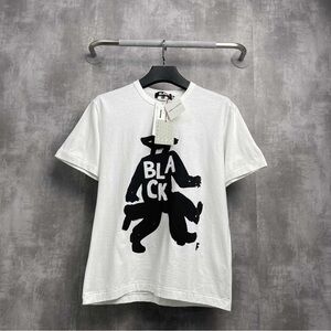 Authentic Comme des Garcons White and Black Graphic Tee